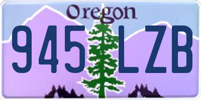 OR license plate 945LZB