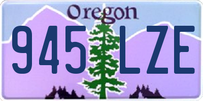 OR license plate 945LZE