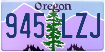 OR license plate 945LZJ