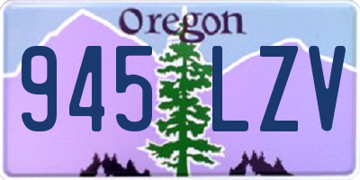 OR license plate 945LZV