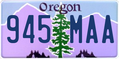 OR license plate 945MAA