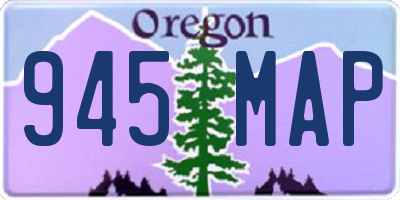 OR license plate 945MAP