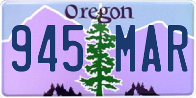 OR license plate 945MAR