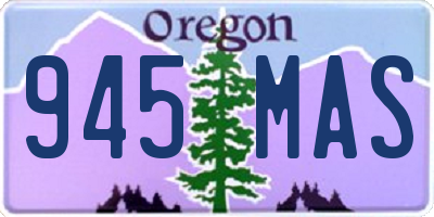 OR license plate 945MAS