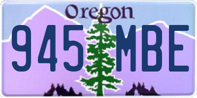OR license plate 945MBE