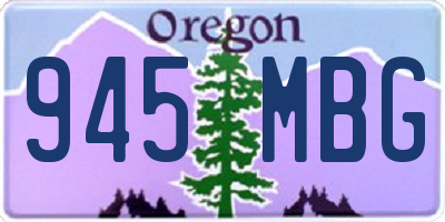 OR license plate 945MBG