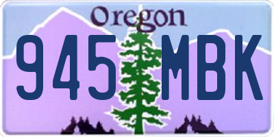 OR license plate 945MBK