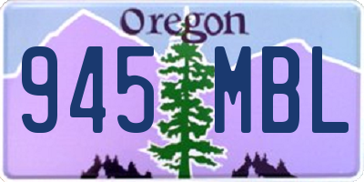 OR license plate 945MBL
