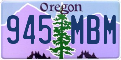 OR license plate 945MBM
