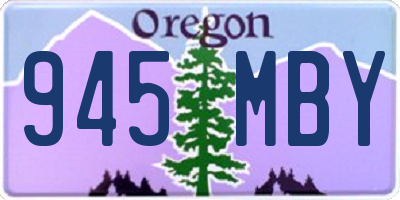 OR license plate 945MBY