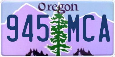 OR license plate 945MCA