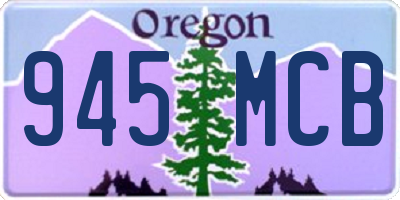 OR license plate 945MCB