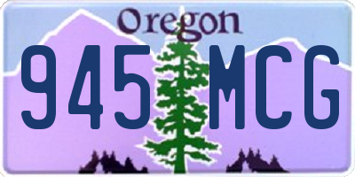 OR license plate 945MCG