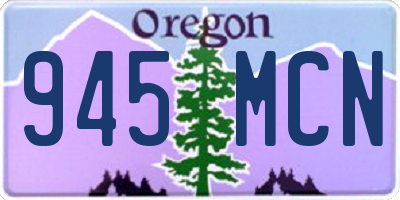 OR license plate 945MCN