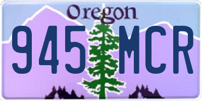 OR license plate 945MCR
