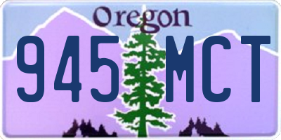 OR license plate 945MCT