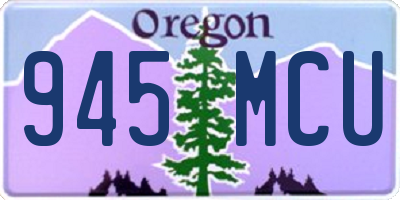 OR license plate 945MCU