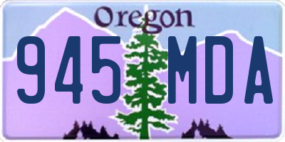 OR license plate 945MDA
