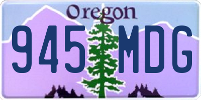 OR license plate 945MDG