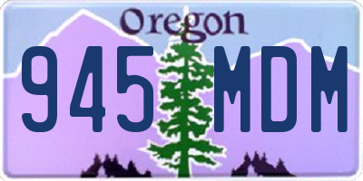 OR license plate 945MDM