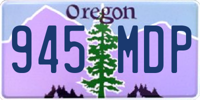 OR license plate 945MDP