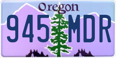 OR license plate 945MDR