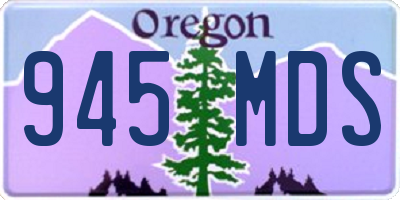 OR license plate 945MDS