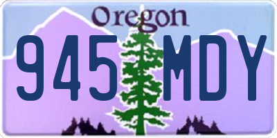OR license plate 945MDY