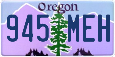 OR license plate 945MEH