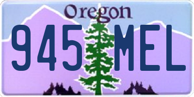 OR license plate 945MEL