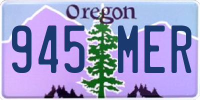 OR license plate 945MER