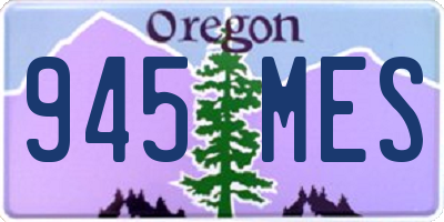 OR license plate 945MES