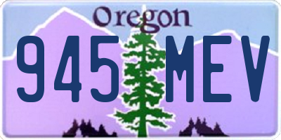 OR license plate 945MEV