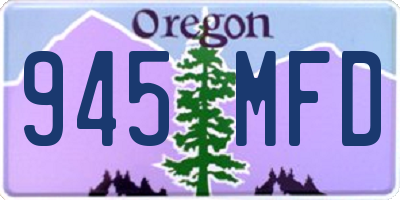 OR license plate 945MFD