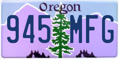 OR license plate 945MFG