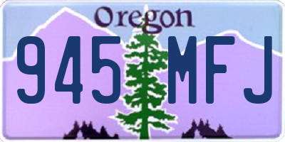 OR license plate 945MFJ