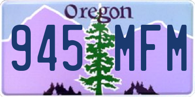 OR license plate 945MFM