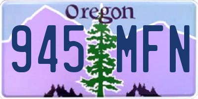 OR license plate 945MFN