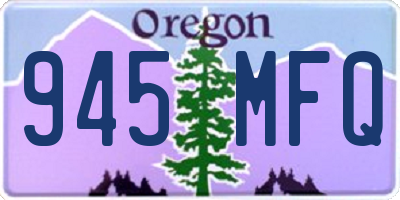 OR license plate 945MFQ