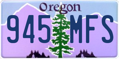 OR license plate 945MFS