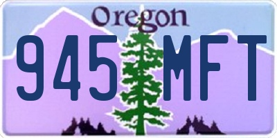 OR license plate 945MFT