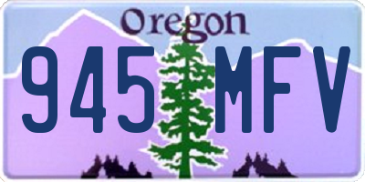 OR license plate 945MFV