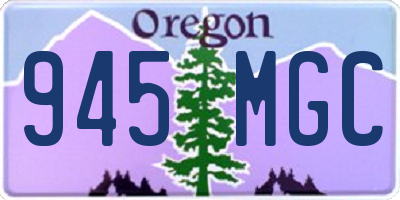 OR license plate 945MGC