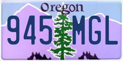 OR license plate 945MGL