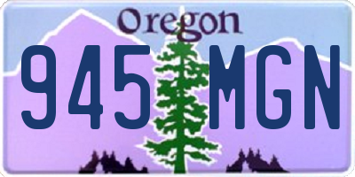 OR license plate 945MGN