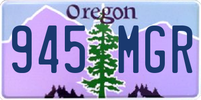 OR license plate 945MGR