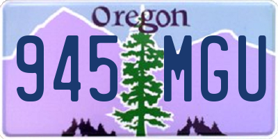OR license plate 945MGU