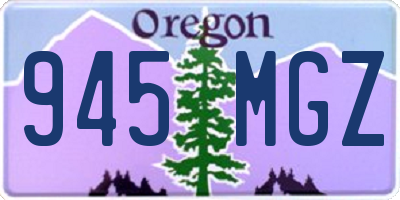 OR license plate 945MGZ
