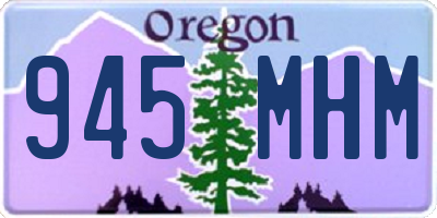 OR license plate 945MHM