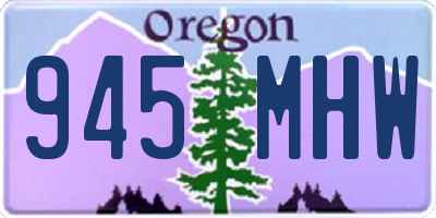 OR license plate 945MHW